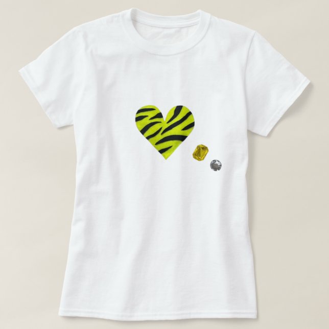 Zebra-heart T Shirt (Design framsida)
