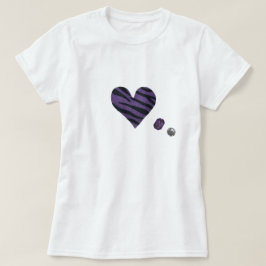 Zebra-heart T Shirt