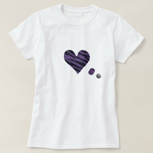 Zebra-heart T Shirt (Design framsida)