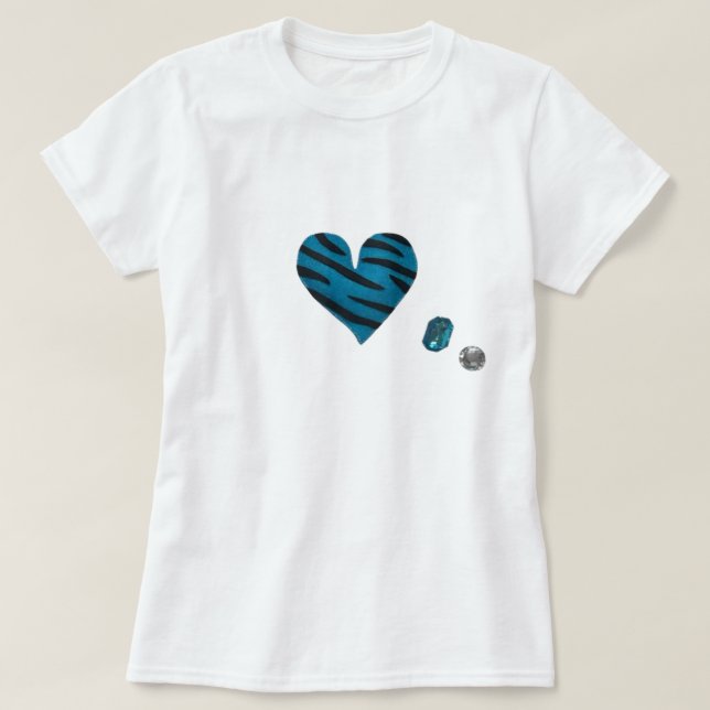 Zebra-heart T Shirt (Design framsida)