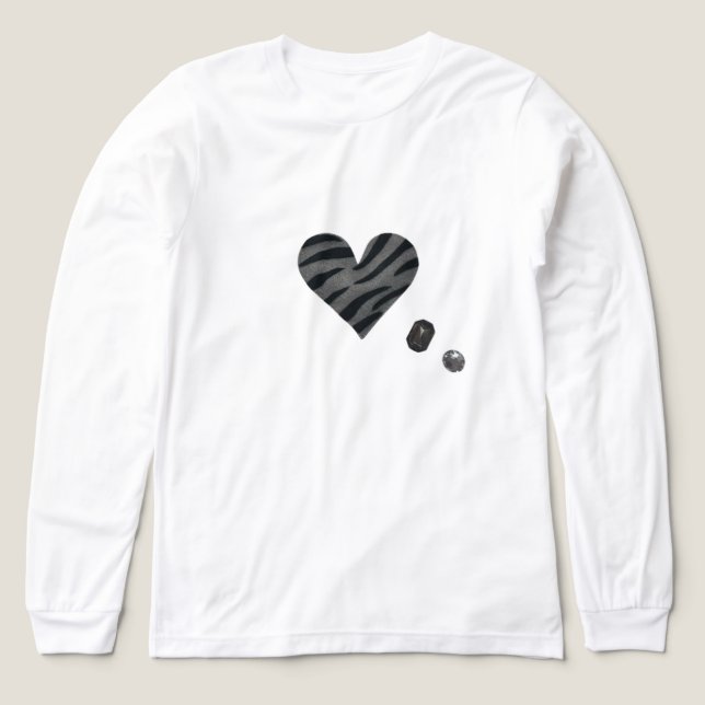 Zebra-heart T Shirt (Design framsida)