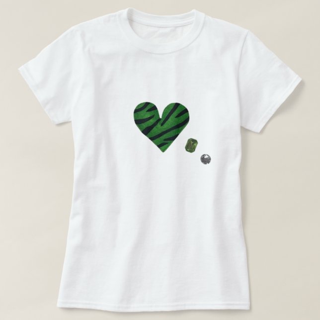 Zebra-heart T Shirt (Design framsida)