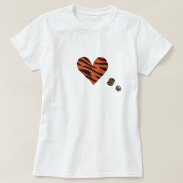 Zebra-heart T Shirt