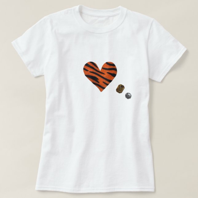 Zebra-heart T Shirt (Design framsida)