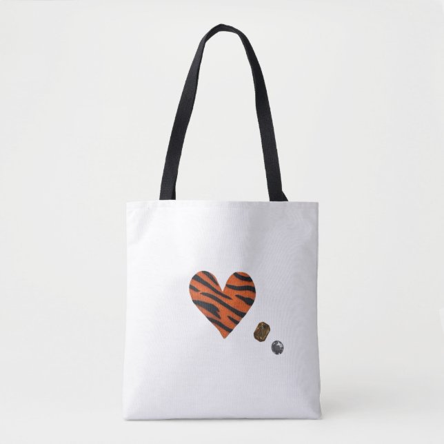 Zebra-heart Tygkasse (Framsida)