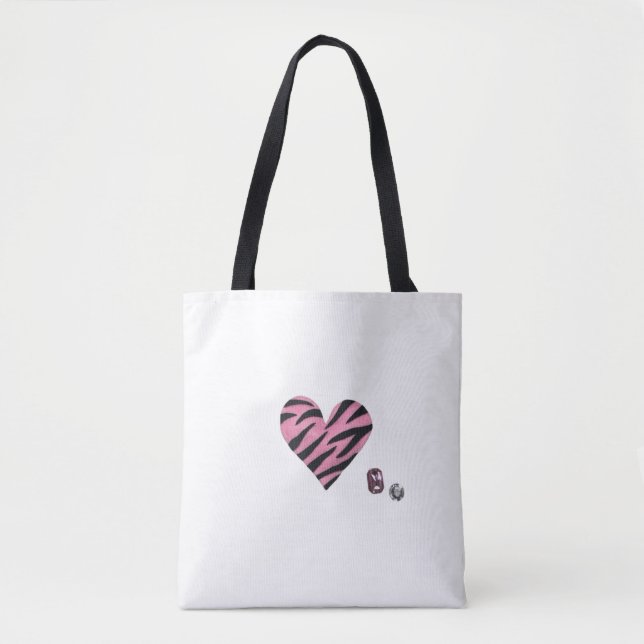 Zebra-heart Tygkasse (Framsida)