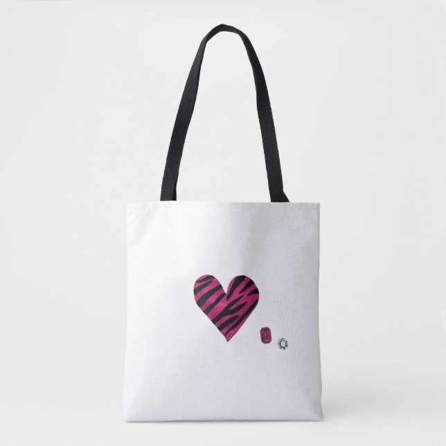 Zebra-heart Tygkasse (Framsida)