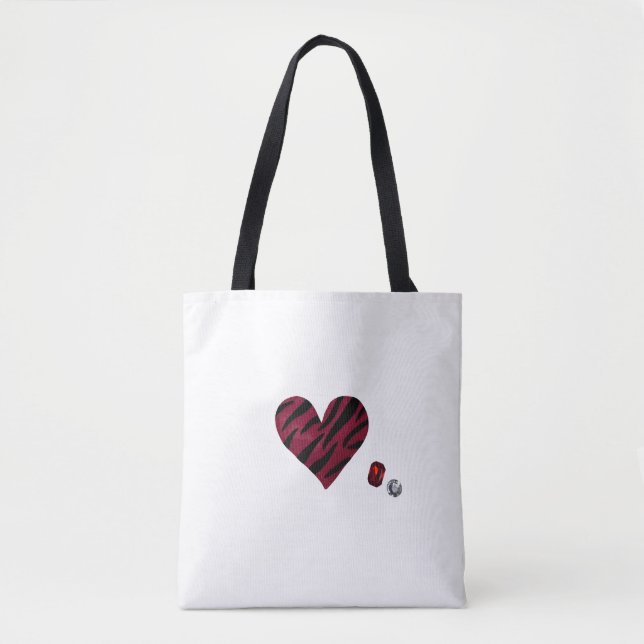 Zebra-heart Tygkasse (Framsida)