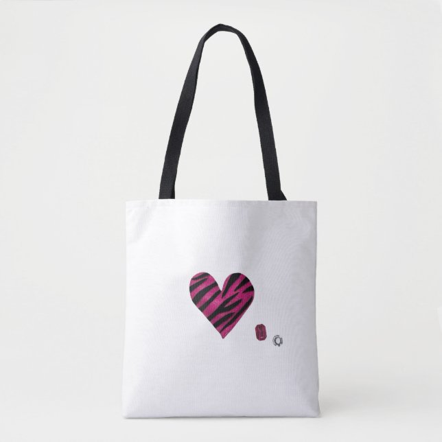 Zebra-heart Tygkasse (Framsida)