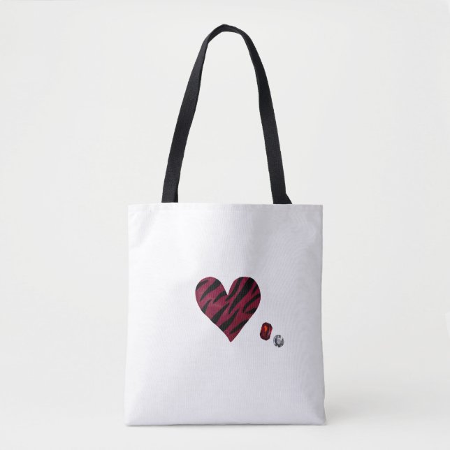 Zebra-heart Tygkasse (Framsida)