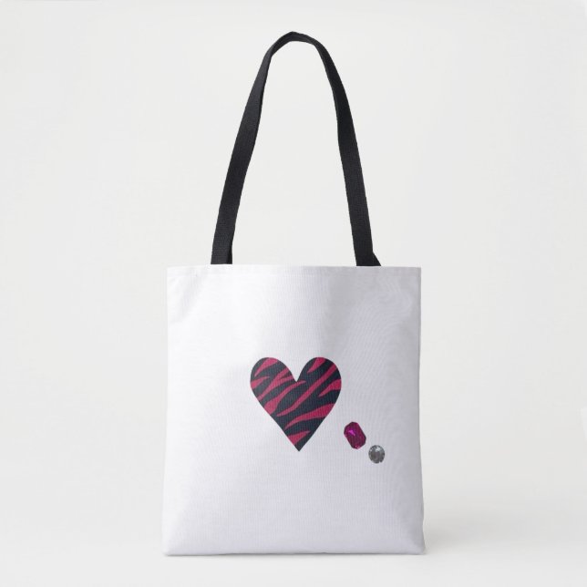 Zebra-heart Tygkasse (Framsida)
