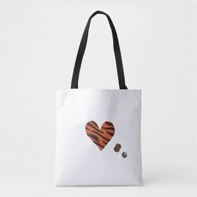 Zebra-heart Tygkasse (Framsida)