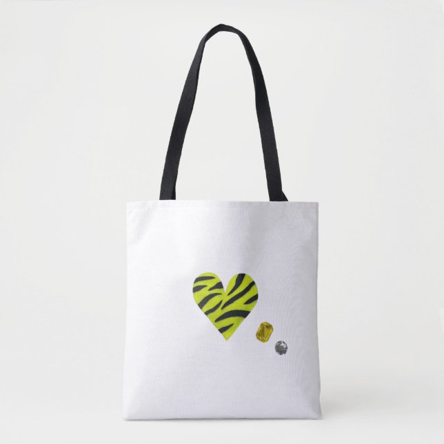 Zebra-heart Tygkasse (Framsida)