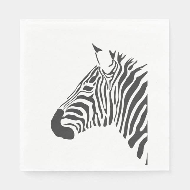 ZEBRA HUAD PAPPERSSERVETT (Framsidan)