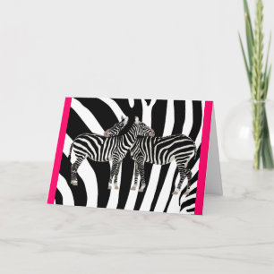 Zebra Hugs Kort