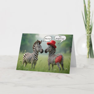 Zebra Humor för kirurgiskt ingrepp i höftp Kort