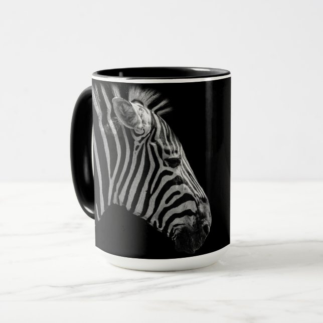 Zebra Huvud Keramisk Mugg (Framsida vänster)