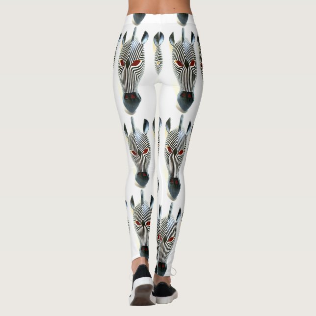 zebra-huvud leggings (Baksida)