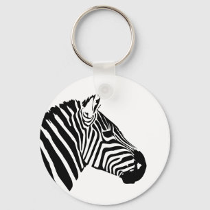 Zebra-huvud Nyckelring