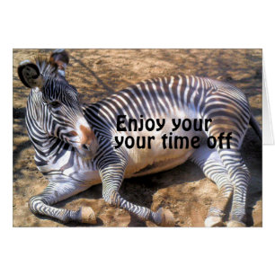 Zebra i kärlek_ hälsningskort