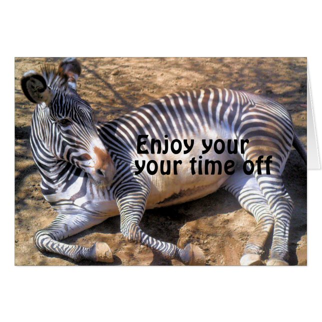 Zebra i kärlek_ hälsningskort (Framsidan Horizontal)