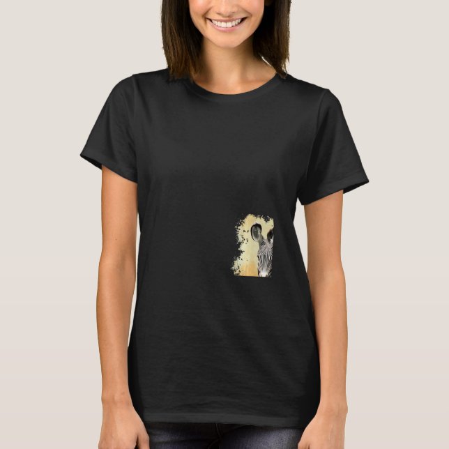 Zebra I Kenyaafrika T Shirt (Framsida)
