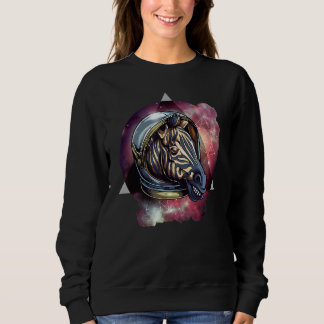 Zebra I Rymden För Mamma Pappa Och Barn T Shirt