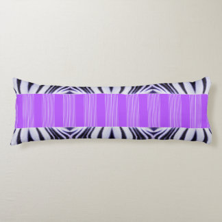 Zebra Illusion - Modern Abstrakt Purple Lilac Kroppskudde