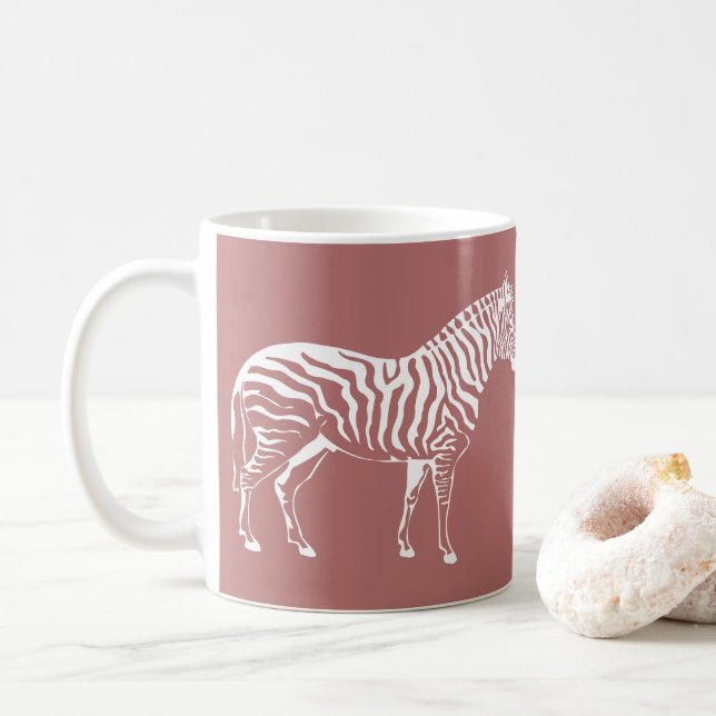 Zebra Illustration Mugg (Med munk)