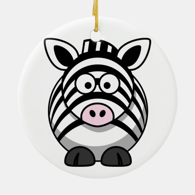 Zebra jul Ornament (Baksidan)