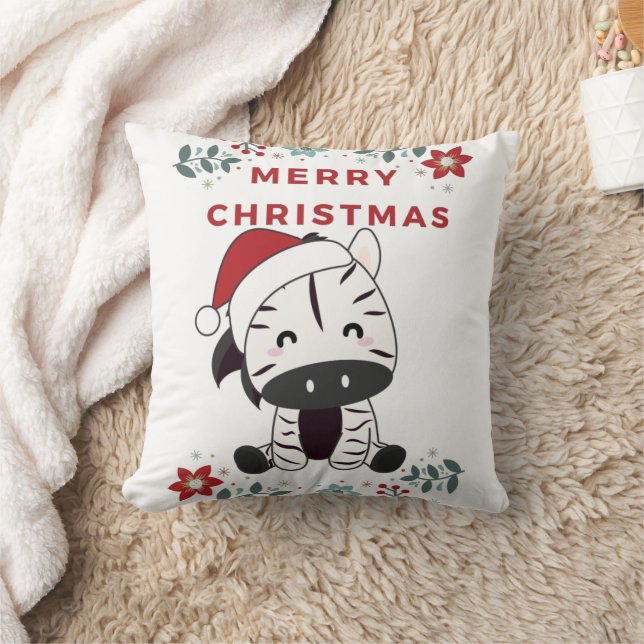 Zebra Jul Zebrors Winter Animals Kudde (Filt)