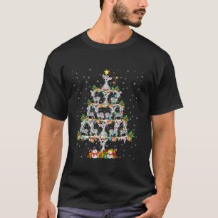 Zebra Julafton Lighting Santa Zebra Julgran Lon T Shirt