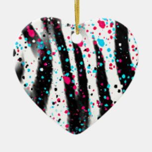 Zebra Julgransprydnad Keramik