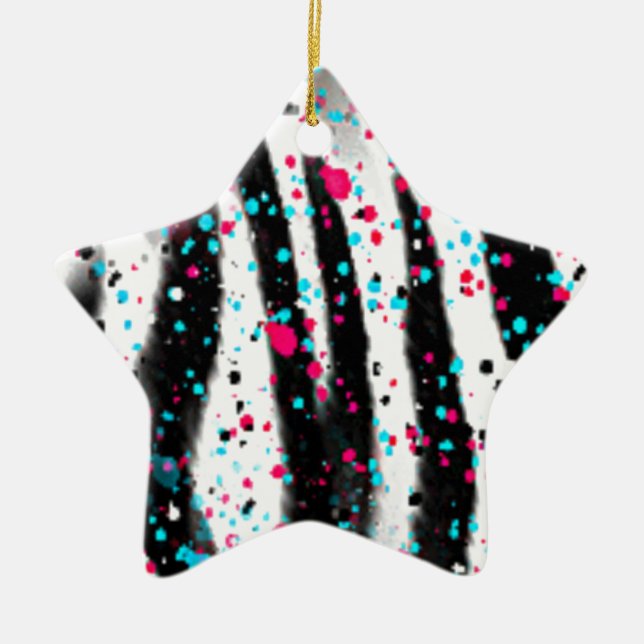 Zebra Julgransprydnad Keramik (Framsidan)