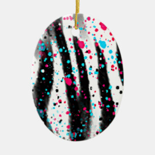 Zebra Julgransprydnad Keramik