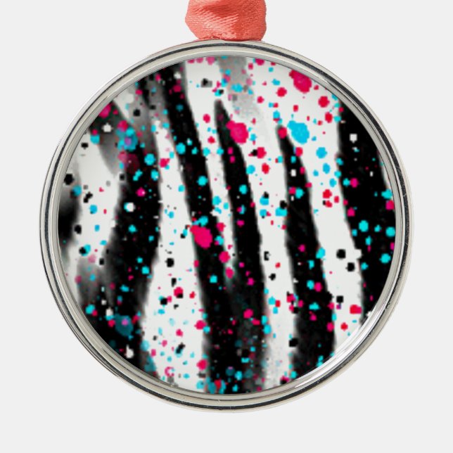 Zebra Julgransprydnad Metall (Framsidan)