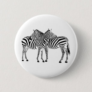 Zebra Kärlek Knapp