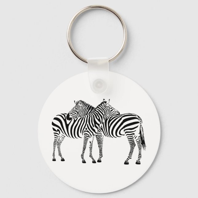Zebra Kärlek Nyckelring (Framsida)