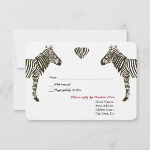 Zebra Kärlek OSA Kort