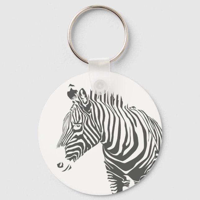 Zebra Keychain Nyckelring (Framsida)