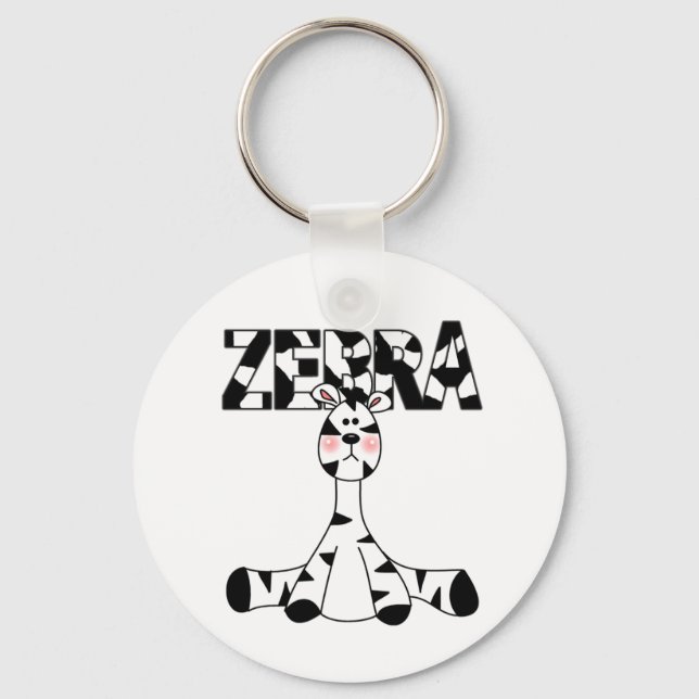 Zebra Keychain Nyckelring (Framsida)