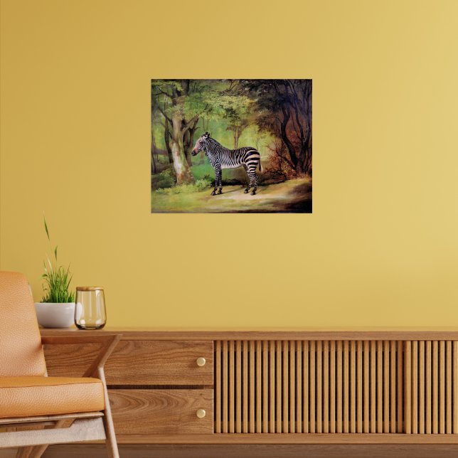 Zebra, konstverk av George Stubbs, Poster (Vardagsrum 2)