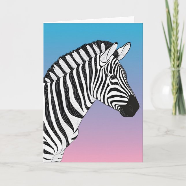 Zebra  kort (Framsida)