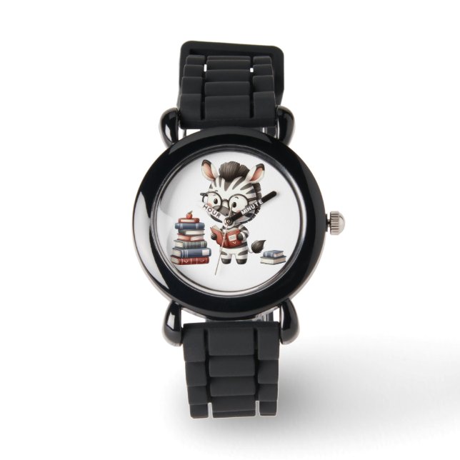 Zebra Läsböcker. Armbandsur (Framsida)