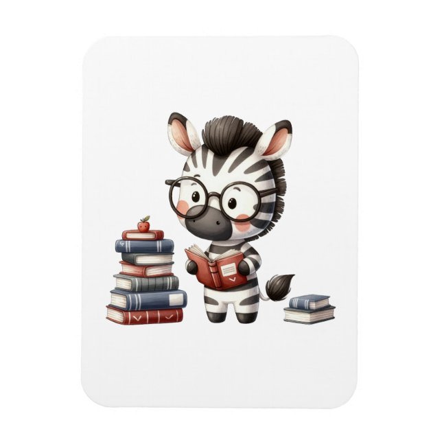 Zebra Läsböcker. Magnet (Vertikal)