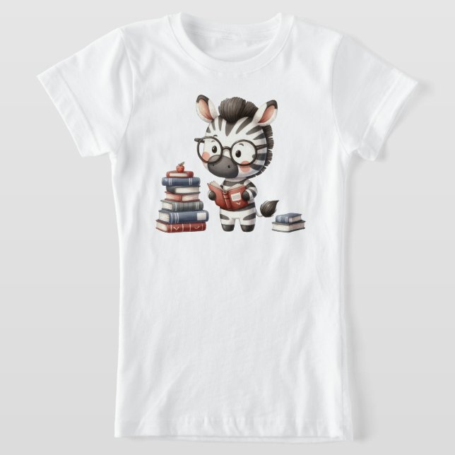 Zebra Läsböcker. T Shirt (Laydown)