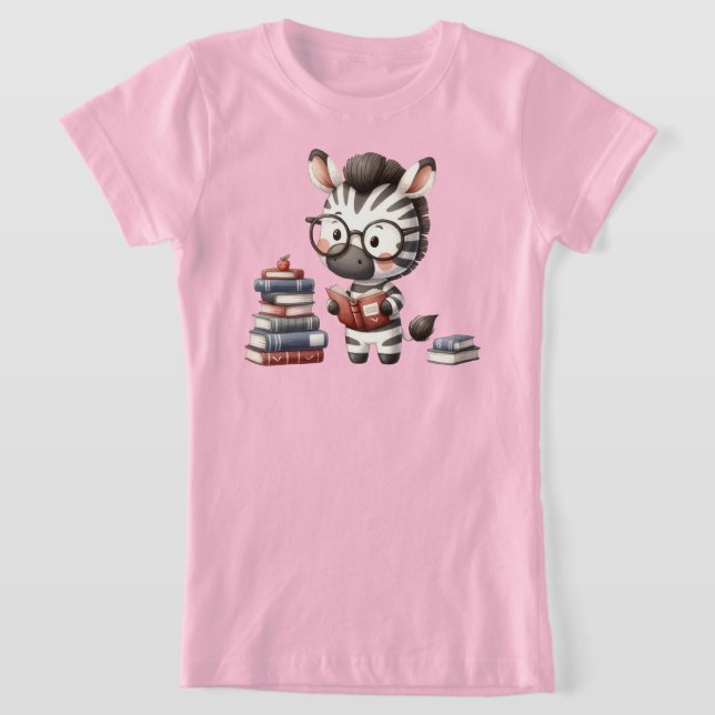 Zebra Läsböcker. T Shirt (Laydown)
