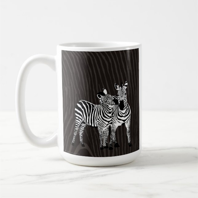 Zebra Lekbokplåt Kaffemugg (Vänster)