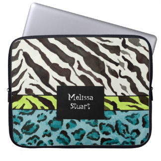 Zebra Leopard Print, Personlig Computer Sleeve