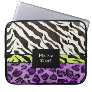 Zebra Leopard Print, Personlig Computer Sleeve